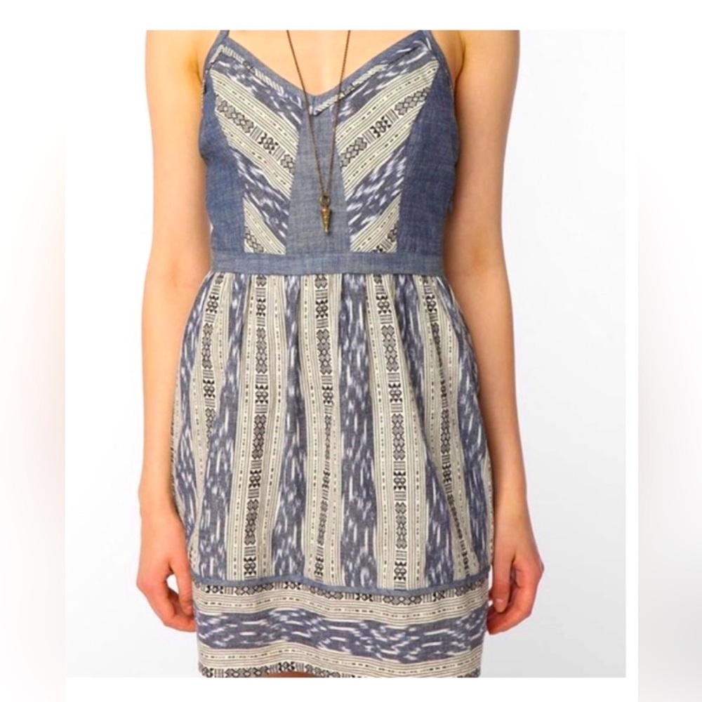 UrbanOutfitters Staring at Stars Denim Linen Dress